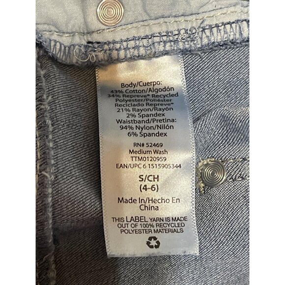 Time And Tru Maternity Denim Shorts With‎ Stretch Waistband Size Small (4-6) - Picture 7 of 11